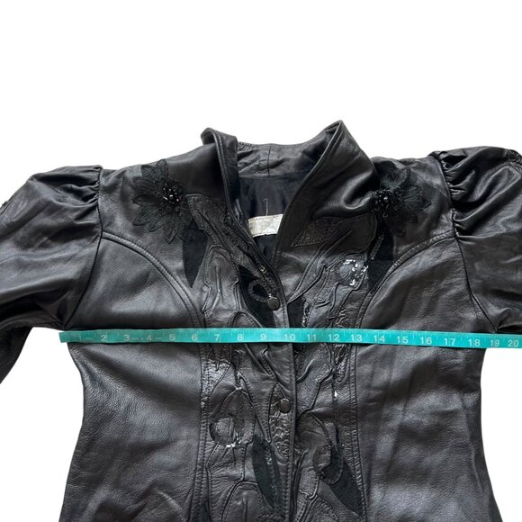 Vintage 80s leather jacket - Picture 8 of 12